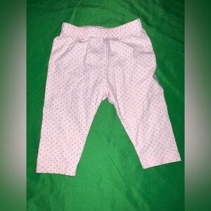 GAP Baby Pink Pants with Dots 0-3 Months